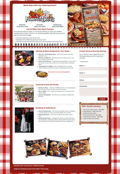 Landing Page - Famous Dave's